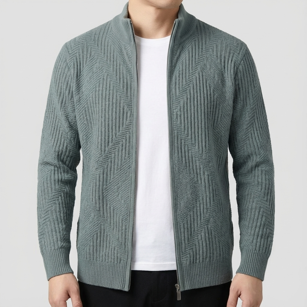 Nate Knit Full-Zip Sweater
