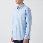 Model wearing Woven Button-Down Shirt Woven Button-Down Shirt in studio - 3