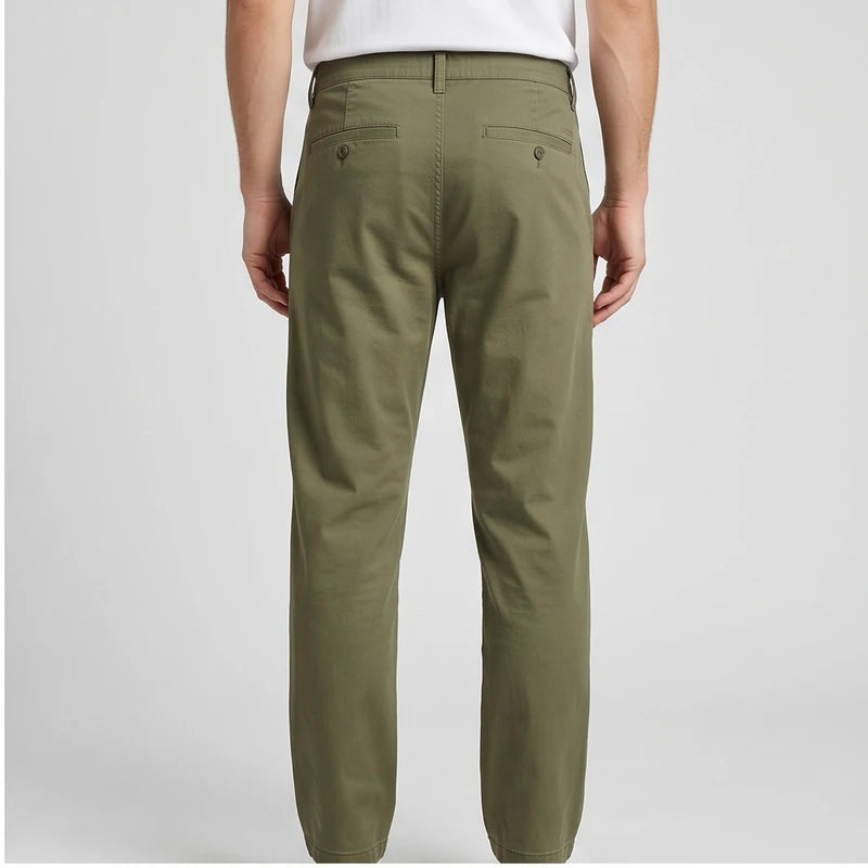 Model wearing Relaxed Chino Pants Relaxed Chino Pants in studio - 2