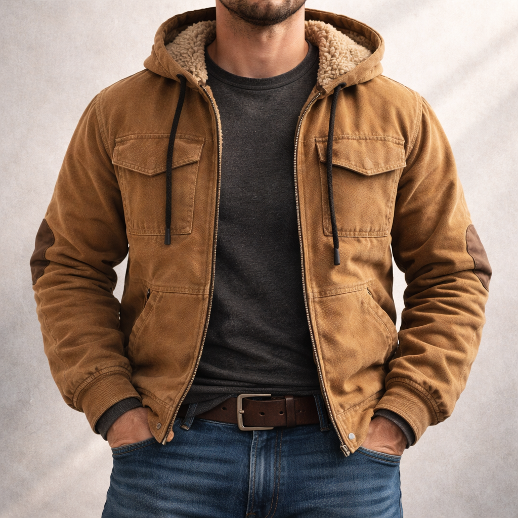 Kane Sherpa Hooded Jacket