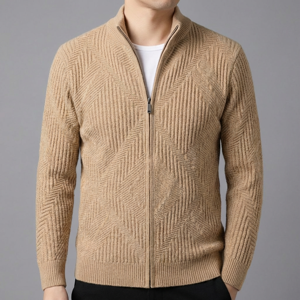 Nate Knit Full-Zip Sweater