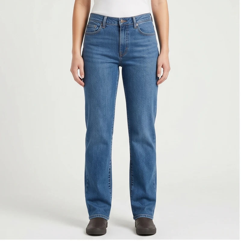 Model wearing Classic 5-Pocket Denim Jeans Classic 5-Pocket Denim Jeans in studio