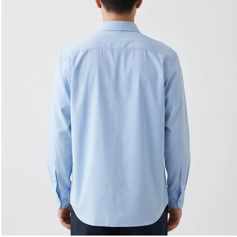 Model wearing Woven Button-Down Shirt Woven Button-Down Shirt in studio - 2