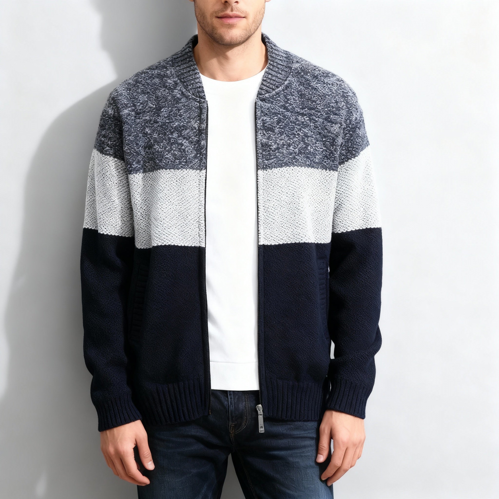 Ford Striped Knit Jacket