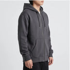 Model wearing Fleece-Lined Zip Hoodie Fleece-Lined Zip Hoodie in studio - 3