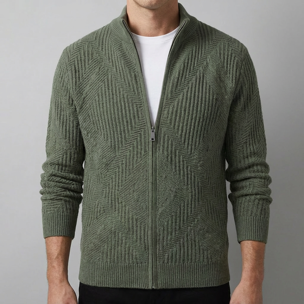 Nate Knit Full-Zip Sweater