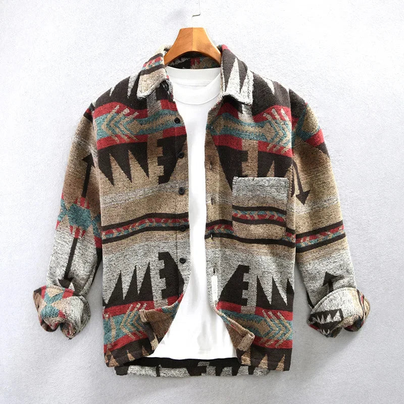 Nico Aztec Knit Overshirt