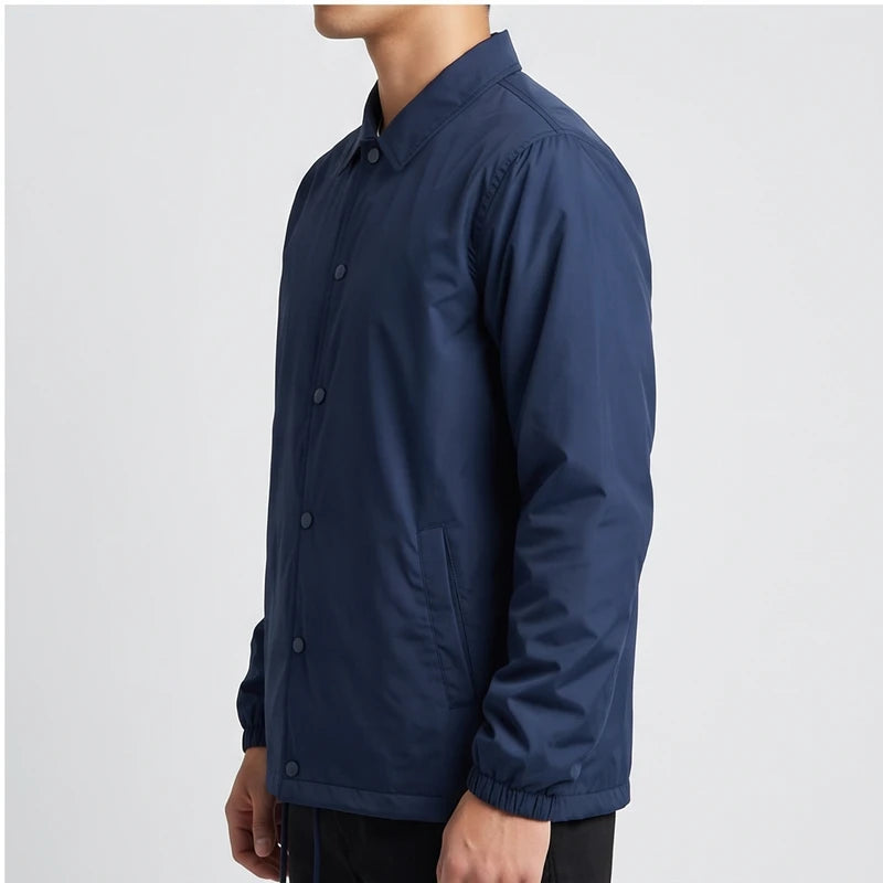 Model wearing Lightweight Coach Jacket Lightweight Coach Jacket in studio - 4