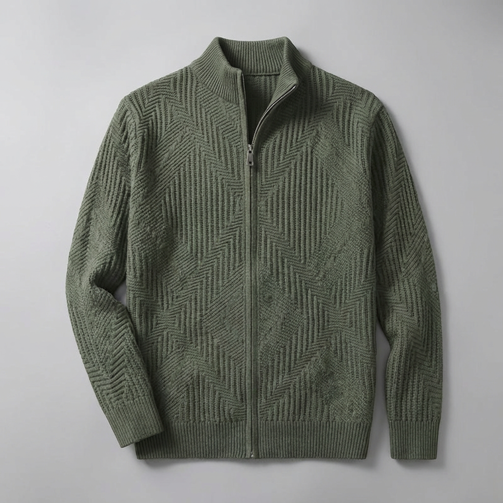 Nate Knit Full-Zip Sweater