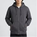 Model wearing Fleece-Lined Zip Hoodie Fleece-Lined Zip Hoodie in studio
